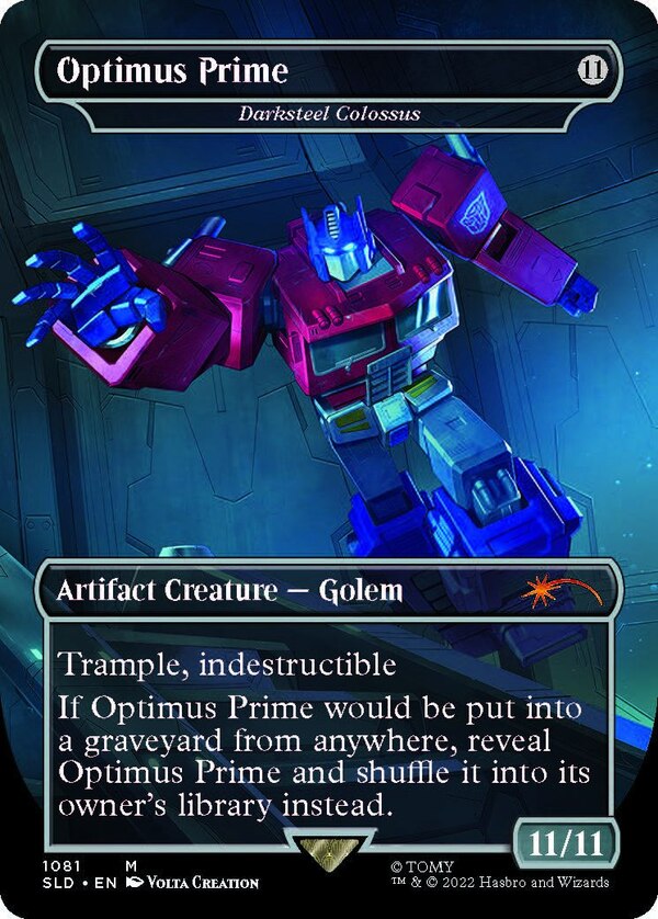 Image Of Magic The Gathering’s Secret Lair Transformers Optimus Prime Card Revealed  (3 of 17)